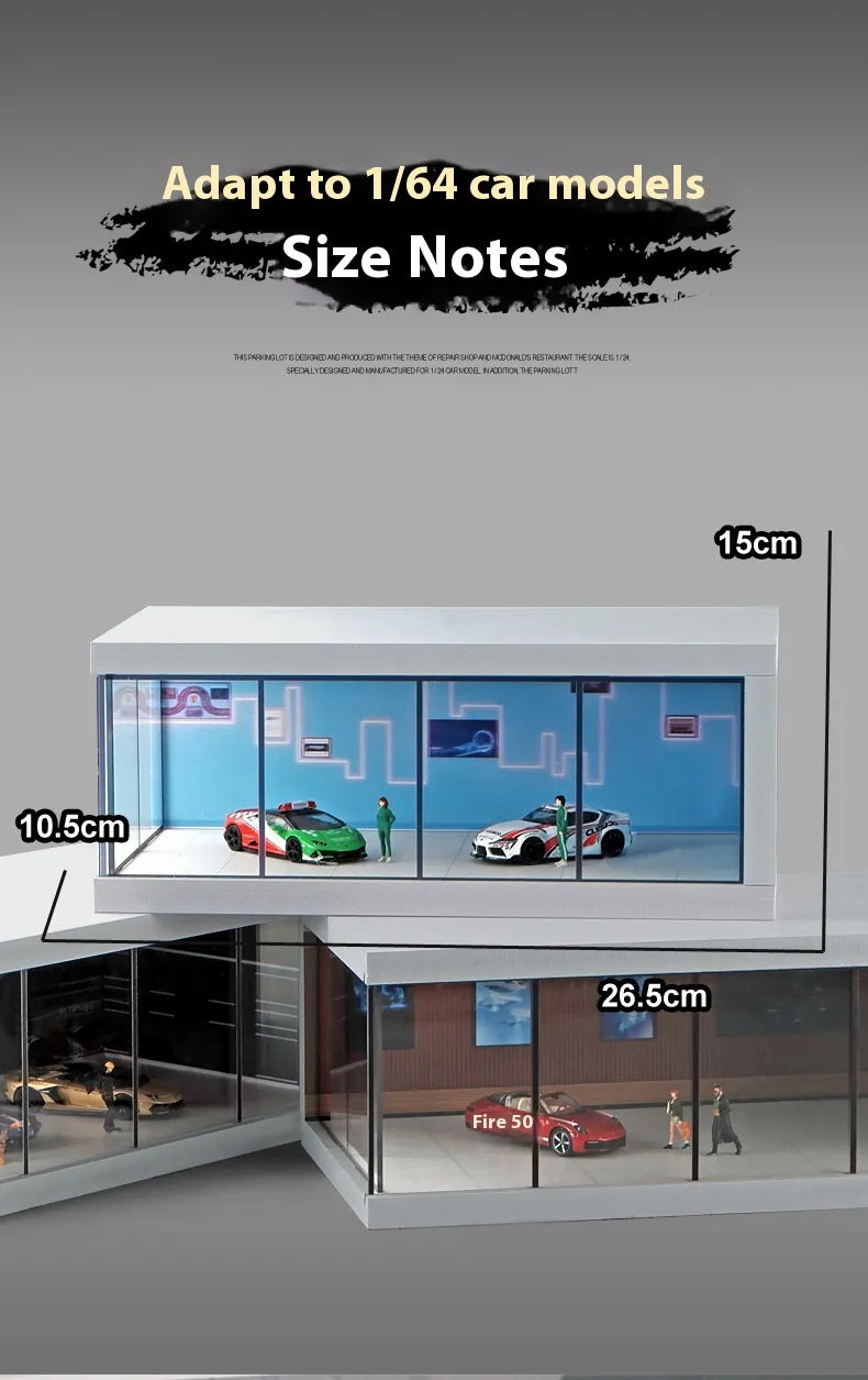 Simulation Alloy Car Model Exhibition Hall Model