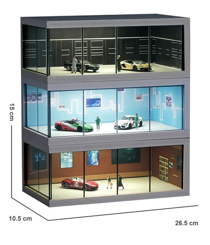 Simulation Alloy Car Model Exhibition Hall Model