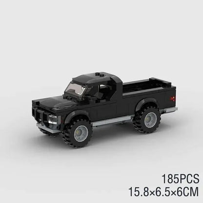 Long Ute Pickup Building Blocks Car