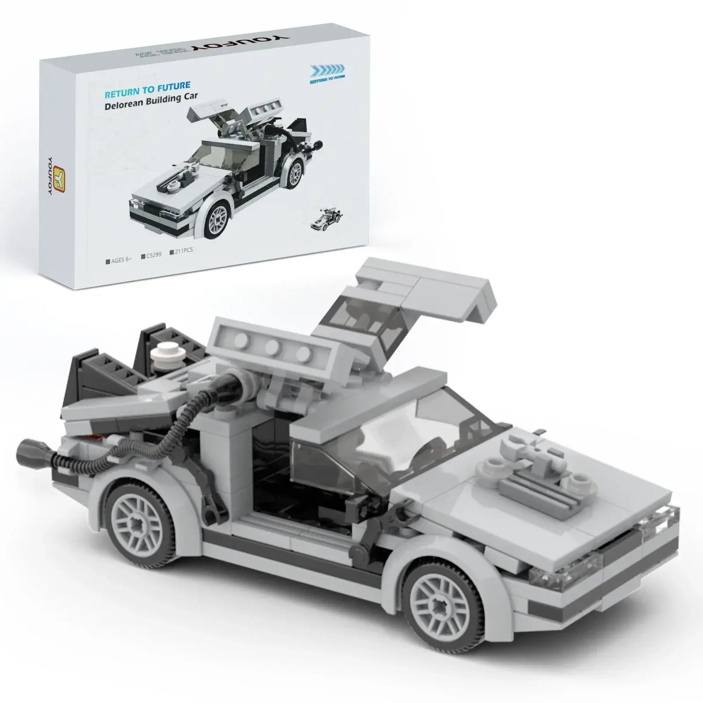 Delorean Car Building Blocks