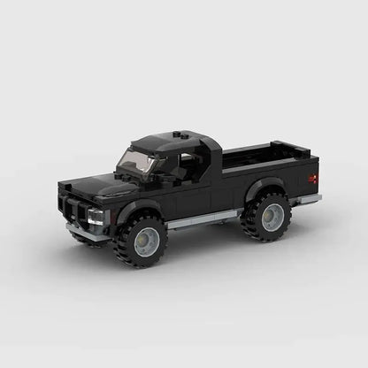 Long Ute Pickup Building Blocks Car